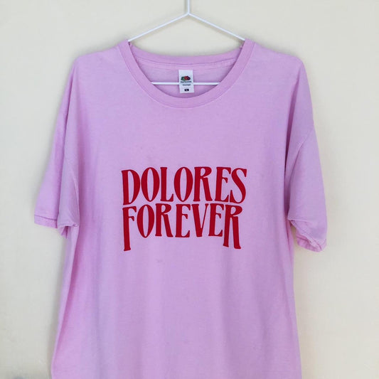 Dolores Forever Logo T-Shirt - Pink